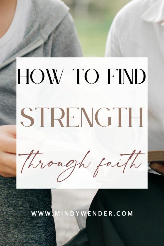 strength through faith pin