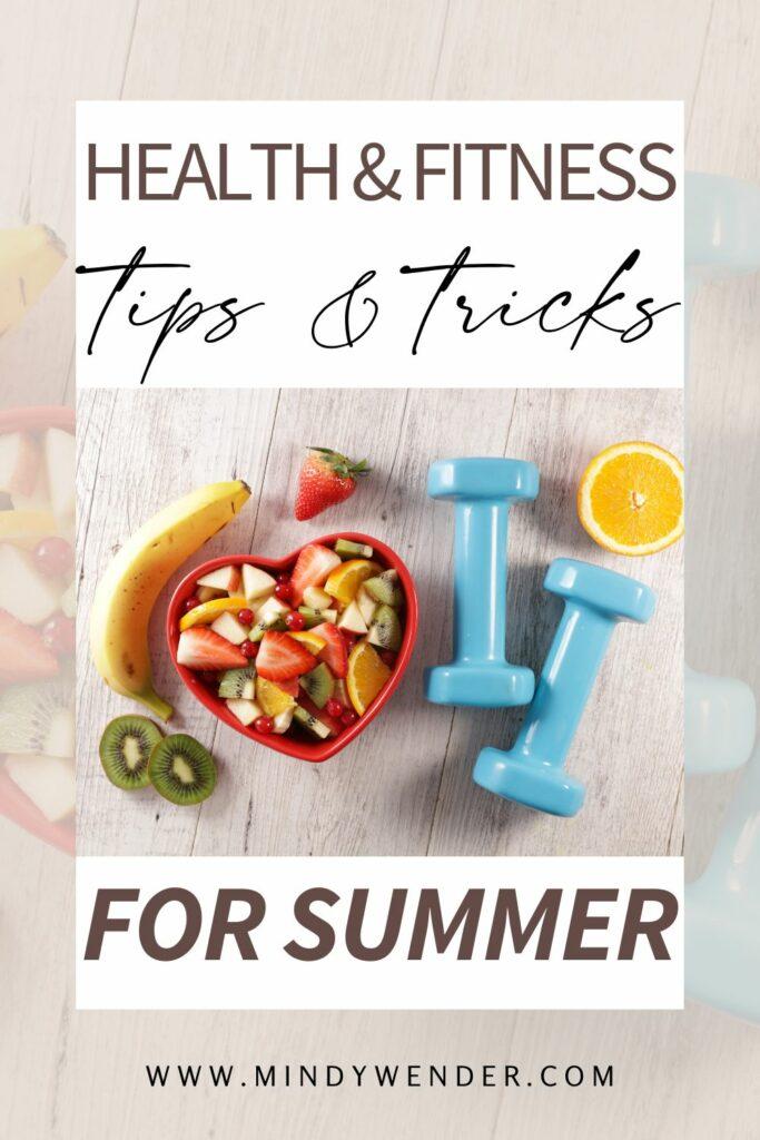 health and fitness tips for summer pin