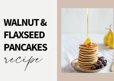 Healthy Walnut & Flaxseed Pancake Recipe