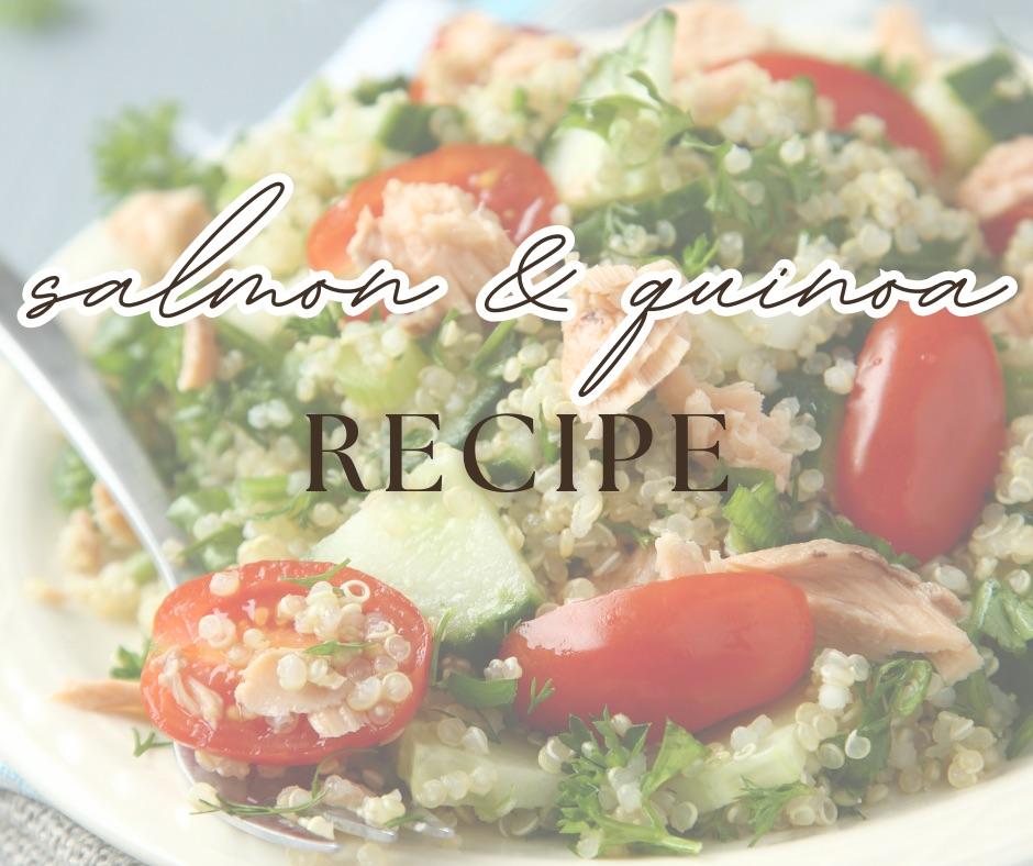 salmon and quinoa bowl