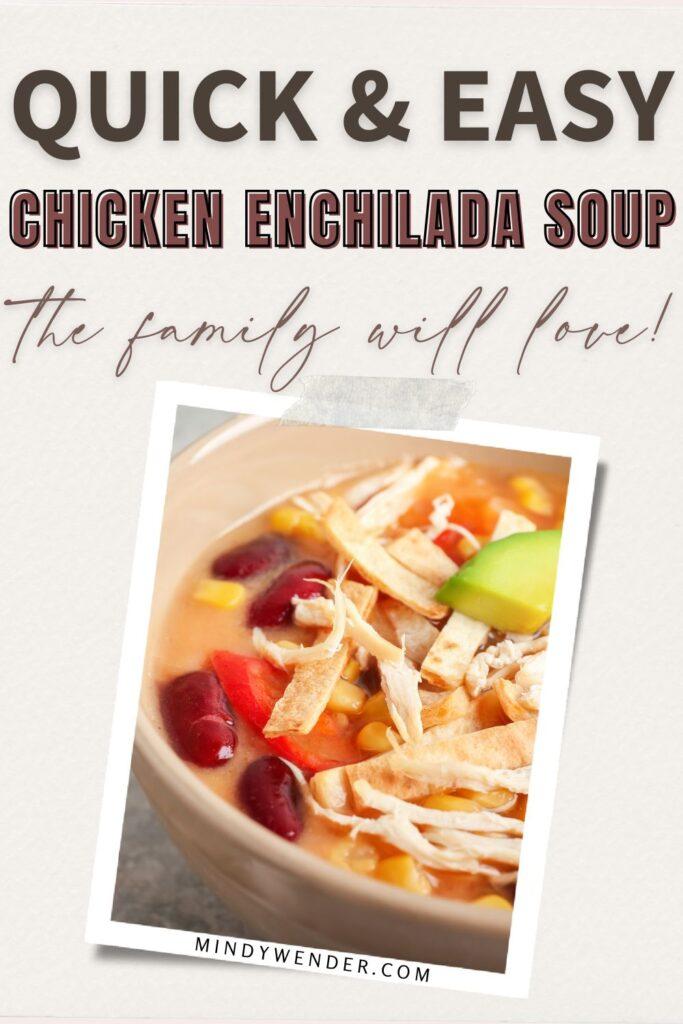 chicken enchilada soup pin